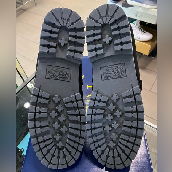 Polo Ralph Lauren Country Tumbled Leather Ranger Boots Size 10.5 - Picture 7 of 9